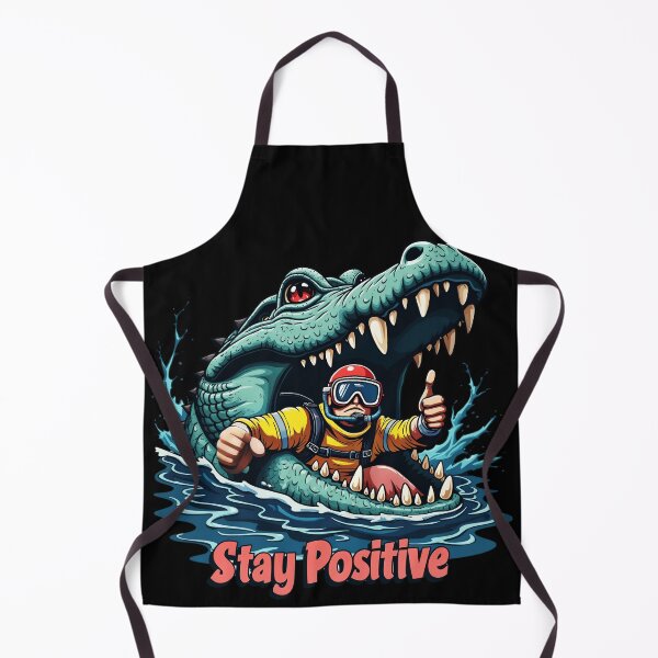 Item preview, Stay Positive Crocodile  designed and sold by AlphaTeez.