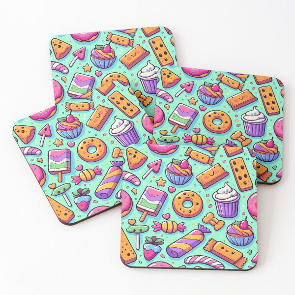 Item preview, Candy and sweets retro pattern designed and sold by Silbays.