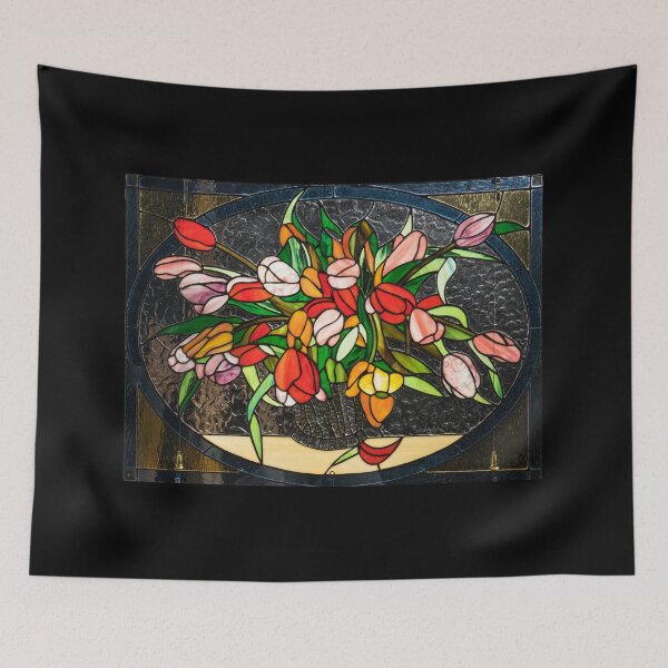 Item preview, Vibrant Stained Glass Tulips designed and sold by Georgia Mizuleva.