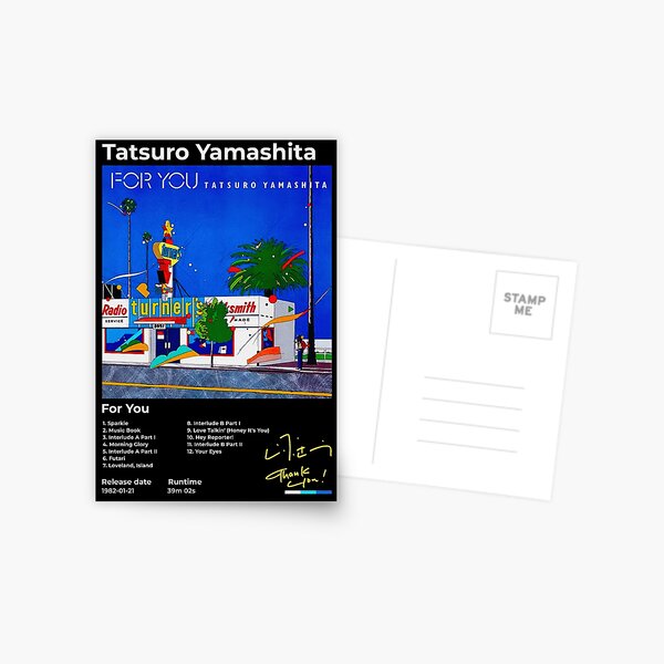 TATSURO YAMASHITA ポストカード Tatsuro Yamashita- For You