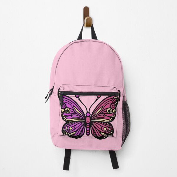 Item preview, Butterfly in Pink and Purple - Delicate Design with Soft Pink Background designed and sold by AstronautMerch.