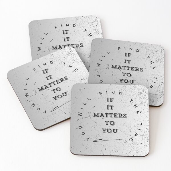 Item preview, If It Matters Find The Time Motivation designed and sold by ZCFitDesign.