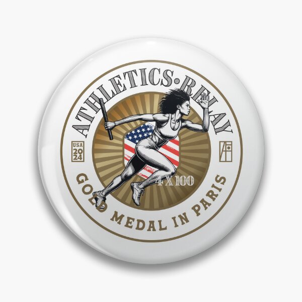 Item preview, 2024 - USA - ATHLETICS - RELAY 4X100- GOLD MEDAL - PARIS - 2 designed and sold by ArtProjectShop.