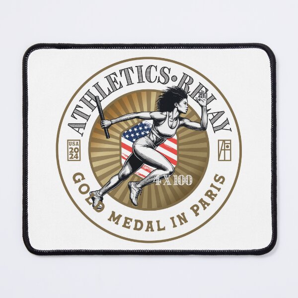 Item preview, 2024 - USA - ATHLETICS - RELAY 4X100- GOLD MEDAL - PARIS - 2 designed and sold by ArtProjectShop.