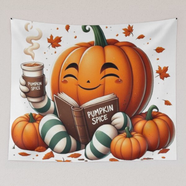 Item preview, Happy Pumpkin Reading Book designed and sold by DeeCeeFashion.