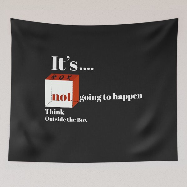 Item preview, Think Outside the Box Positive Thinking Proactive Attitude designed and sold by Glmart.