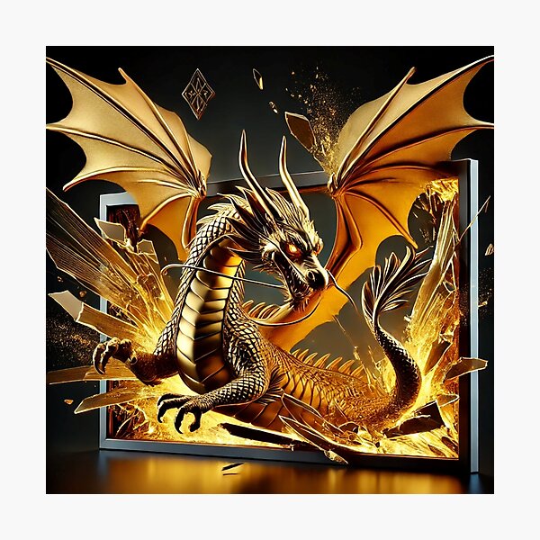 Item preview, Golden Dragon Screen Break designed and sold by WildVista.