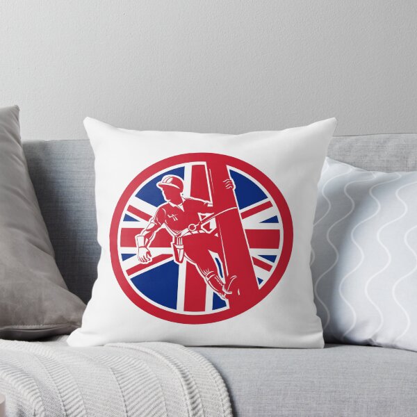 Item preview, British Linesman Union Jack Flag Icon designed and sold by patrimonio.