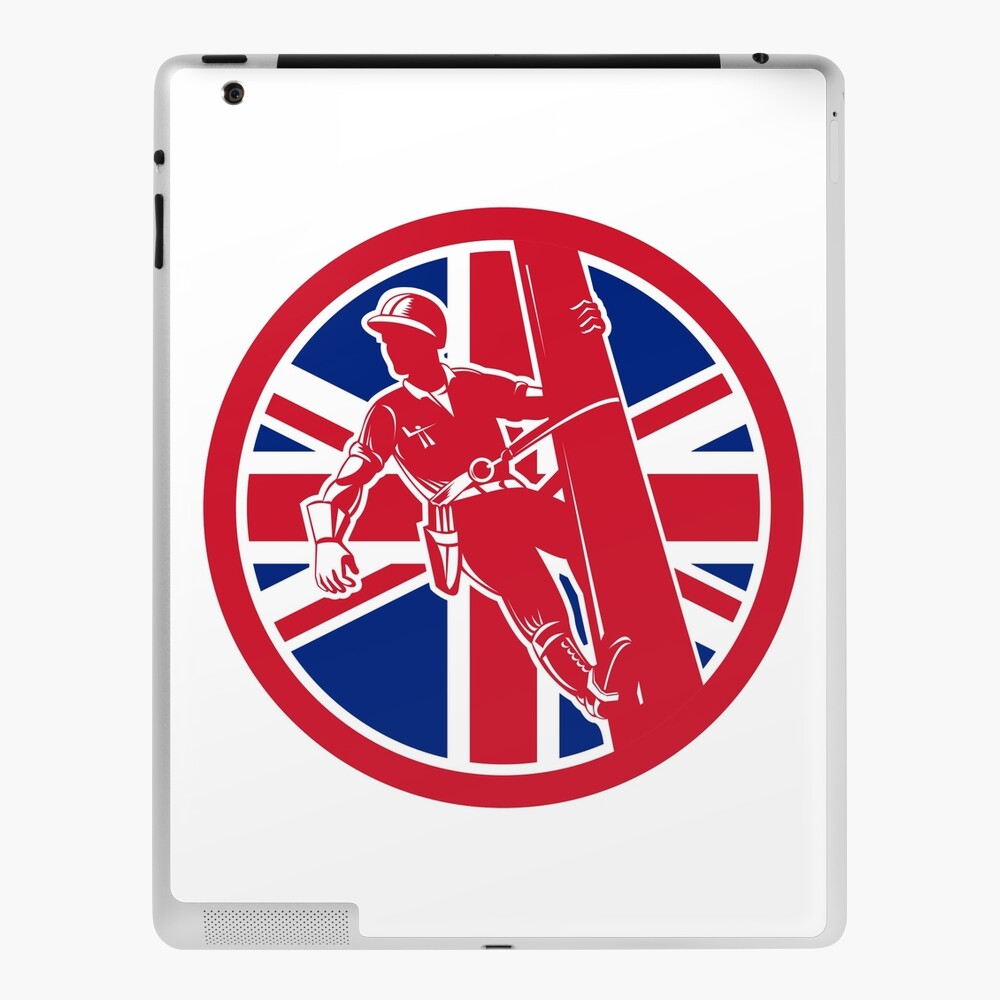 Britische Linienrichter Union Jack Flag Icon Ipad Hulle Skin Von Patrimonio Redbubble