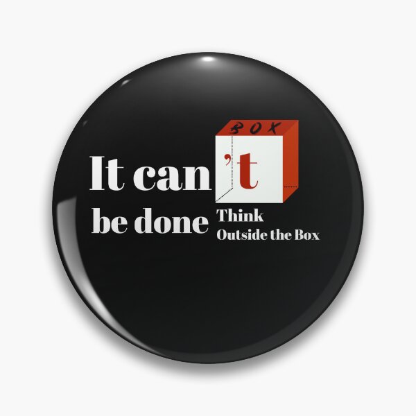 Item preview, Think Outside the Box Positive Thinking Proactive Attitude designed and sold by Glmart.