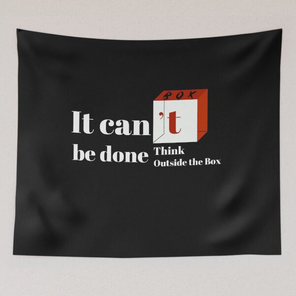 Item preview, Think Outside the Box Positive Thinking Proactive Attitude designed and sold by Glmart.