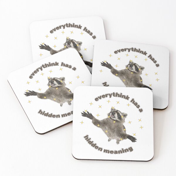 Item preview, everything has a hidden meaning, raccoon designed and sold by SaelKamila.