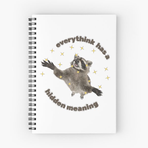 Item preview, everything has a hidden meaning, raccoon designed and sold by SaelKamila.