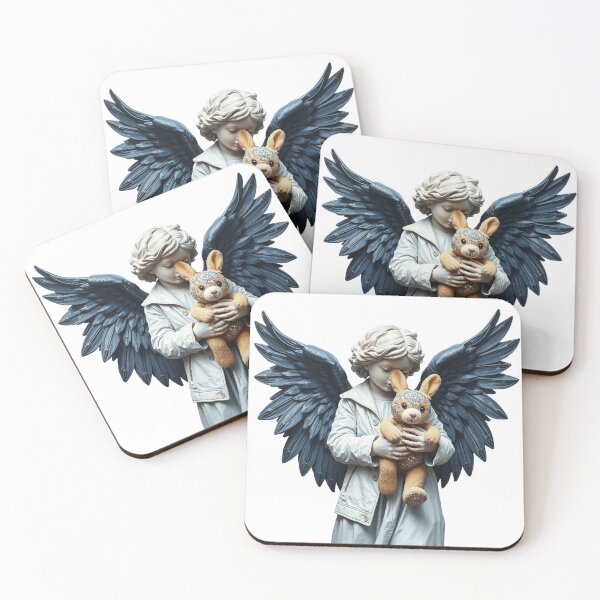 Item preview, Fashion , wild angel girl, with teddy bear bunny, cool, funky design designed and sold by TaliaShin.