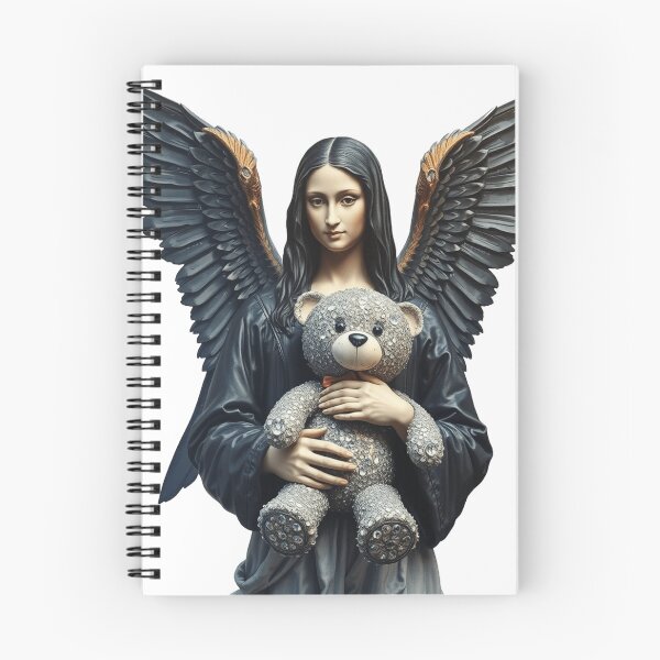 Item preview, Amazing Mona Lisa angel artwork with a diamond teddy bear da Vinci designed and sold by TaliaShin.