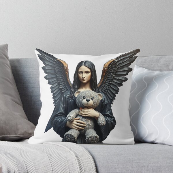 Item preview, Amazing Mona Lisa angel artwork with a diamond teddy bear da Vinci designed and sold by TaliaShin.