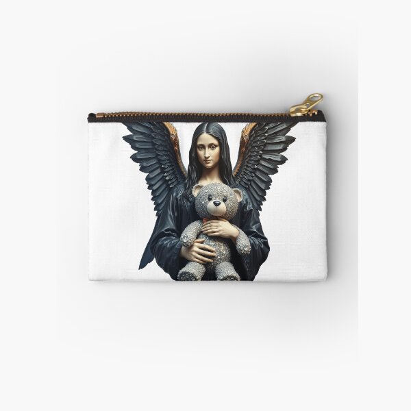 Item preview, Amazing Mona Lisa angel artwork with a diamond teddy bear da Vinci designed and sold by TaliaShin.