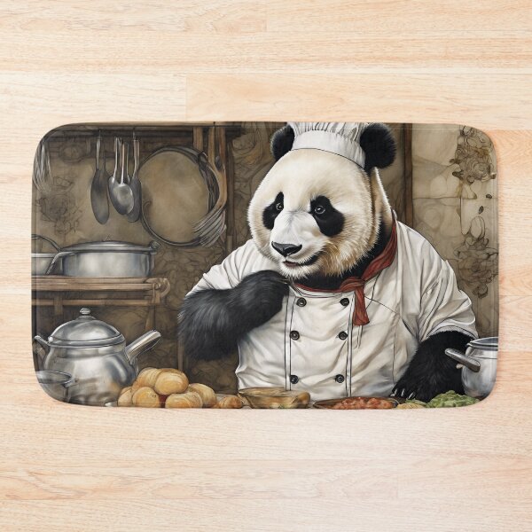 Item preview, cute panda cooking designed and sold by Mauswohn.