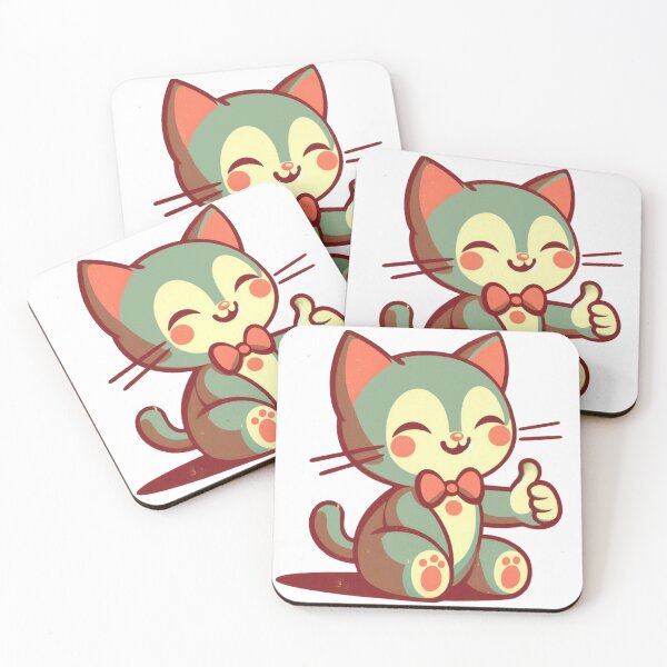 Item preview, Smiling cat (retro) designed and sold by Bubble-Boris.
