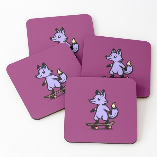 Item preview, Animal on Skateboard - Urban Design with Dark Purple Background designed and sold by AstronautMerch.