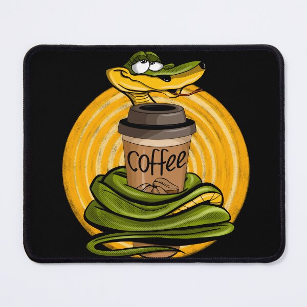 Item preview, Snake with coffee designed and sold by Maryart8.