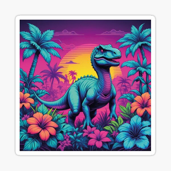 Item preview, Dinosaure fleuri designed and sold by Krasnovaovaova.