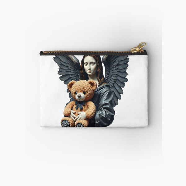 Item preview, Beautiful Mona Lisa angel statue with a cute bear designed and sold by TaliaShin.