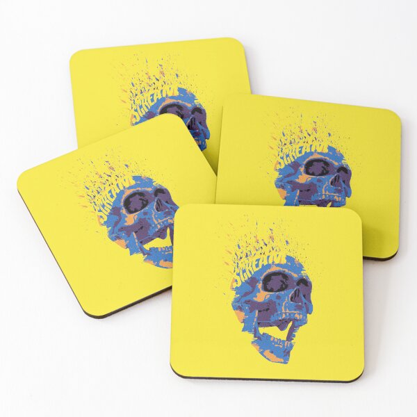 Item preview, Brutalist Y2K 80s Aesthetics Skull SCREAM designed and sold by PVSKI.