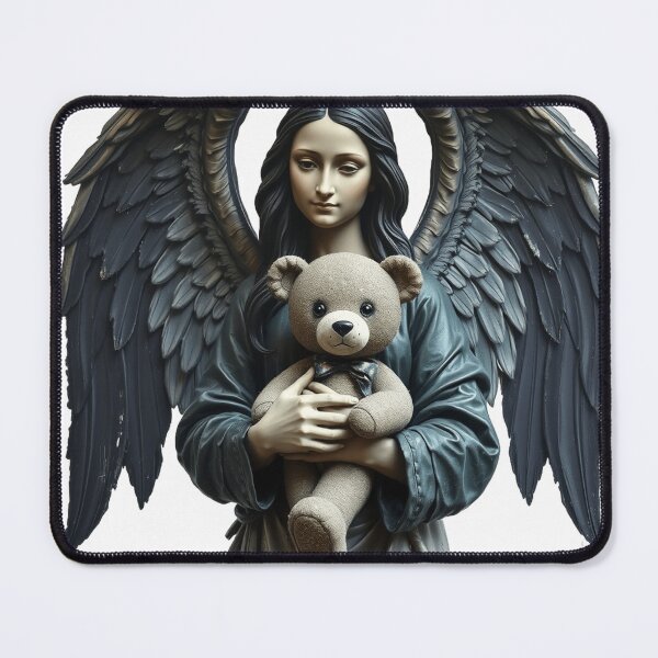 Item preview, Majestic Mona Lisa artwork by da Vinci and a teddy bear designed and sold by TaliaShin.