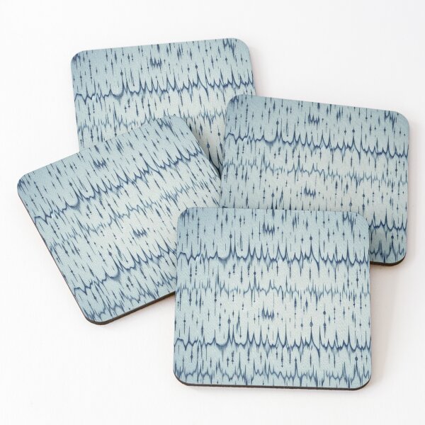 Item preview, Acoustic Waveform Micro Fabric Pattern: Soothing Blue Gradient Design designed and sold by Rui Fernandes.