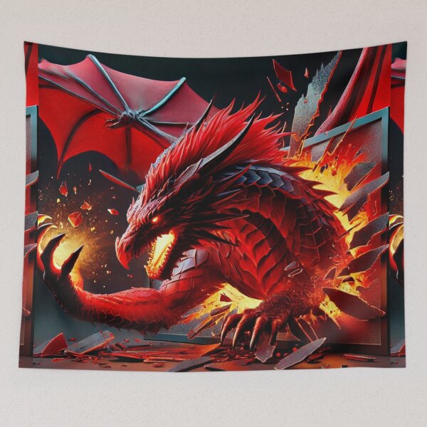 Item preview, Crimson Dragon's Bold Breakout designed and sold by WildVista.