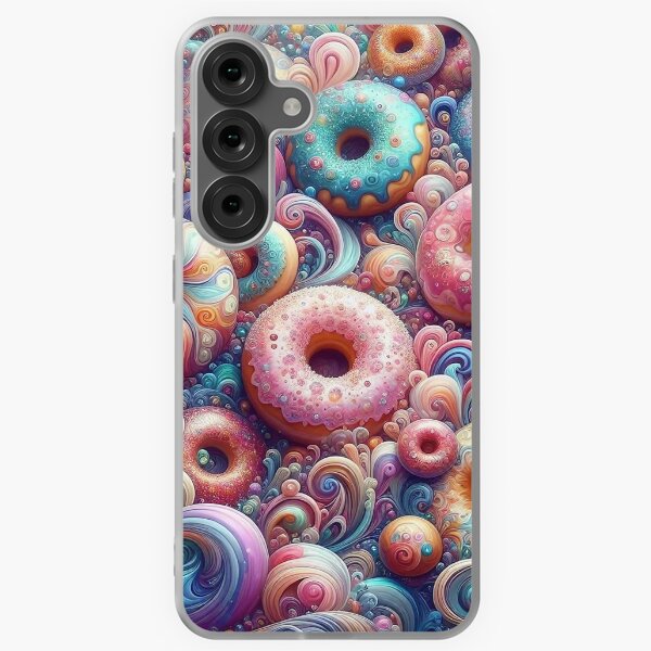 Item preview, Spectacular Colorful Donut Pattern  designed and sold by DigiDreamyArt.