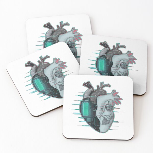 Item preview, "Techno-Natural Heart: Vital Fusion"** designed and sold by ArtTeeFusion.