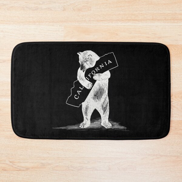 Item preview, Golden State Hug: Vintage Bear, California in white hues designed and sold by EmeraldeaArt.