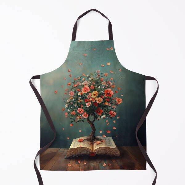 Item preview, Blossoming Pages: Floral Tree Emerging from Book Art designed and sold by Magical Art Store.