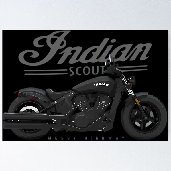 Item preview, Indian Scout Messy Highway designed and sold by wesdesignshop.