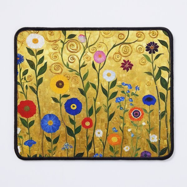 Item preview, Gustav Klimt Flowers with Gold designed and sold by maniacfitness.