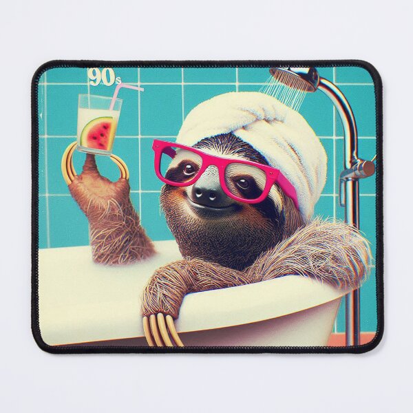 Item preview, Cool sloth having a bath designed and sold by Silbays.