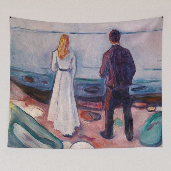 Item preview, Edvard Munch - Two Human Beings (The Lonely Ones) (1905) | still life portrait painting oil print designed and sold by Jéanpaul  Ferro.