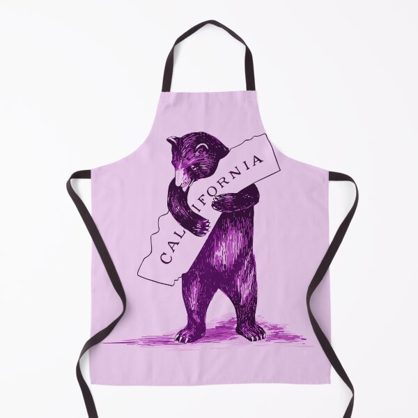 Item preview, California Vintage Bear in purple hues designed and sold by EmeraldeaArt.