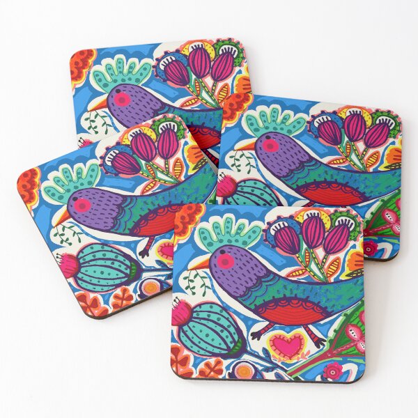 Item preview, Colored bird designed and sold by Norkelly Acosta.
