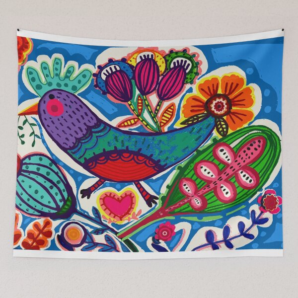 Item preview, Colored bird designed and sold by Norkelly Acosta.