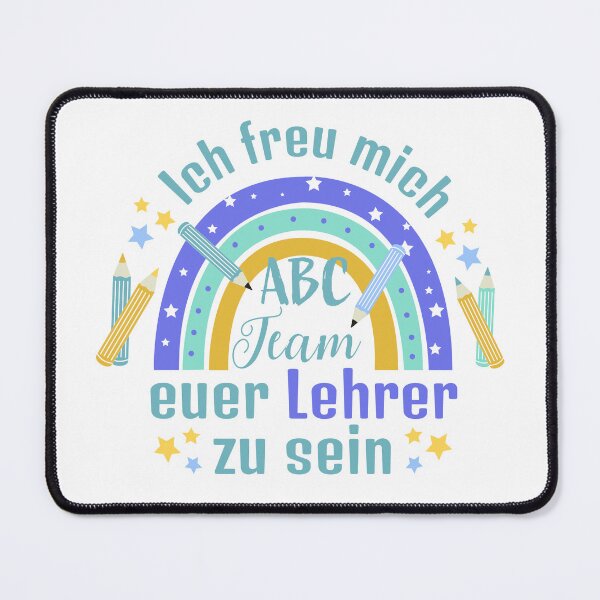 Item preview, Teacher for elementary school Happy Teacher ABC school team First grade school beginners designed and sold by Sandra Brezina.