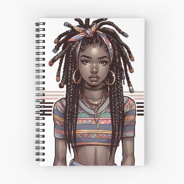 Item preview, Cool girl with braids designed and sold by Silbays.