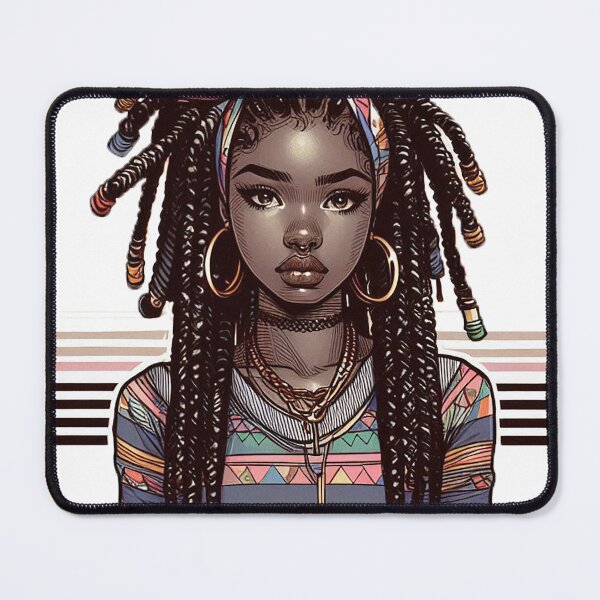 Item preview, Cool girl with braids designed and sold by Silbays.