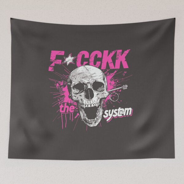 Item preview, F*cckk the system - Punk Rock Skull designed and sold by RockSteadyReady.