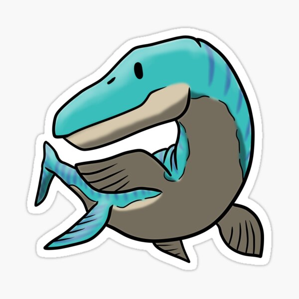 Item preview, Mosasaur in Blue designed and sold by PalaeoBros.