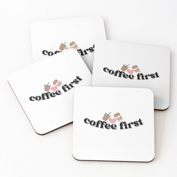 Item preview, Coffee First: Fun & Sassy Sticker for Coffee Lovers designed and sold by DoraArabella.