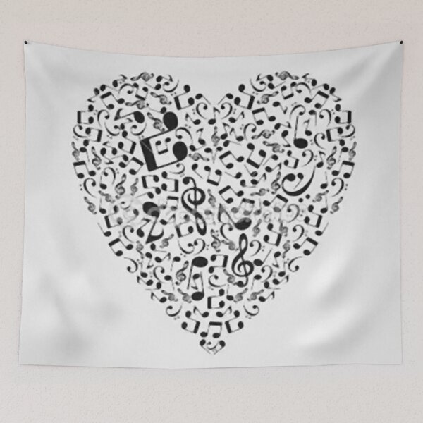 Item preview, Heart of notes designed and sold by ROPATROKOLA.