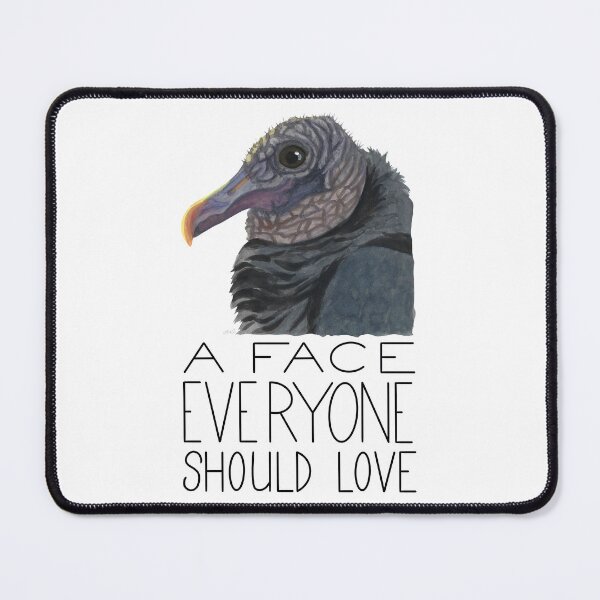 Item preview, A Face Everyone Should Love (Black Vulture) designed and sold by LauraWolfArtist.